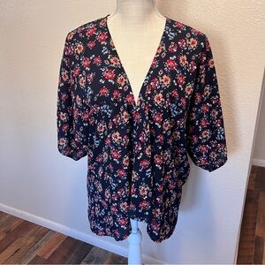 Cure Womens Kimono Multicolor Lightweight - Size Medium